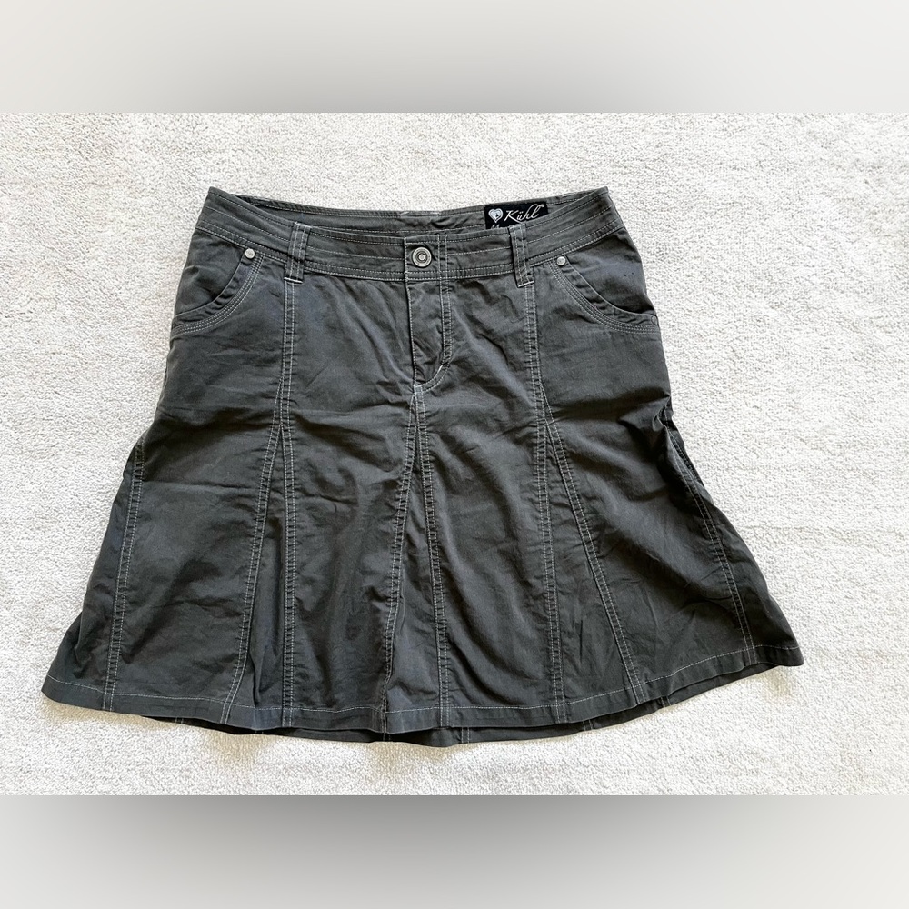 ✅✔️KUHL Splash Skirt Canvas Stretch Pleated Active Skirt Size 6 Stylish Sporty - Picture 8 of 8
